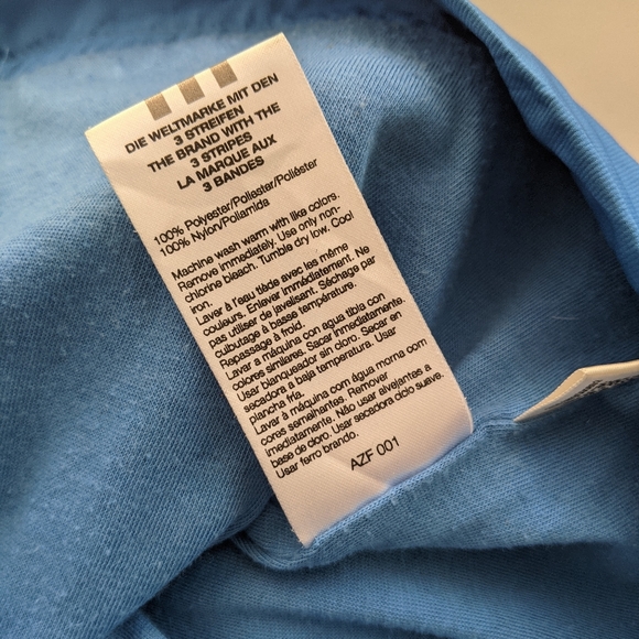 ADIDAS Bright Blue Fleece Lined Track Jacket, M - Picture 5 of 7